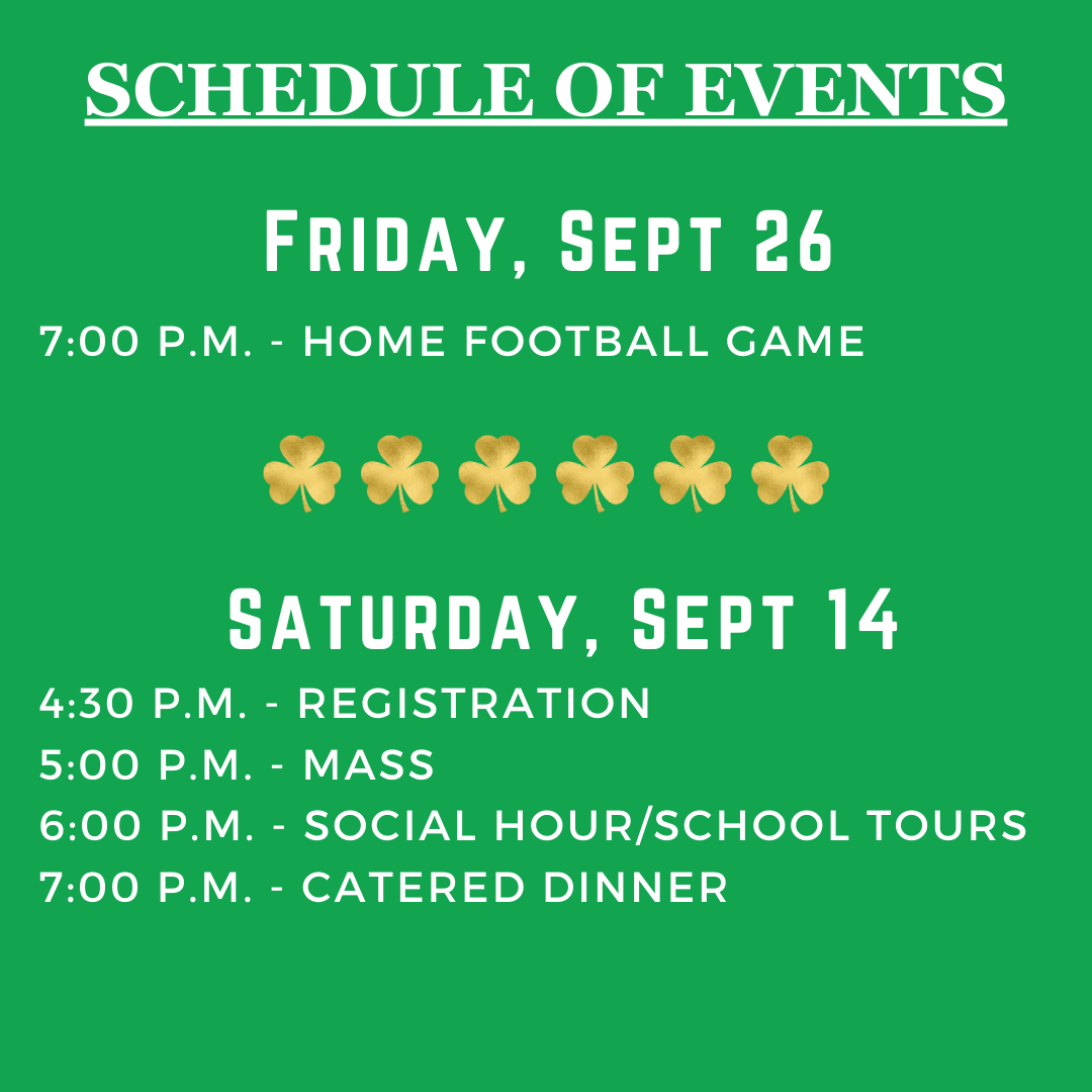 Schedule of events 2025